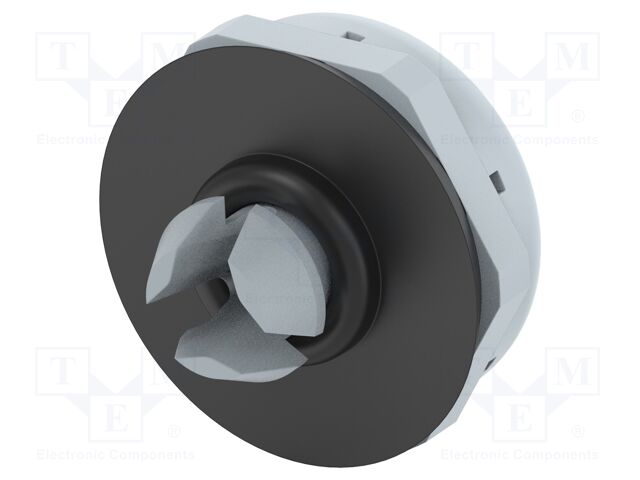 Pressure compensation device; -20÷100°C; Body: grey; Entrelec