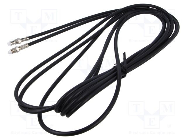 Cable; FME socket,both sides; black; straight; 5m