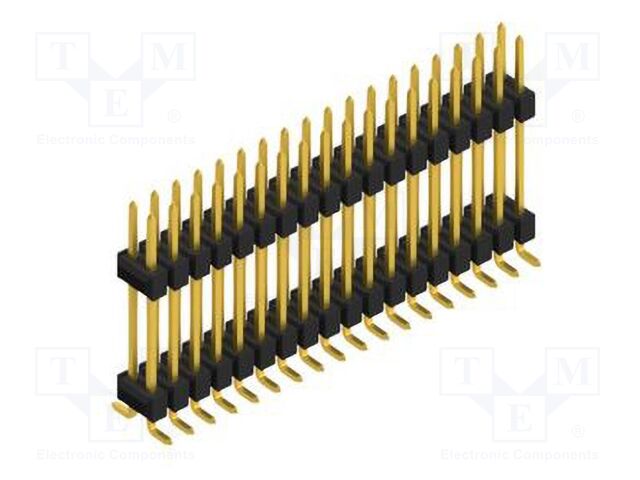 Connector: pin strips; pin header; male; PIN: 36; 2.54mm; SMT; 2x18