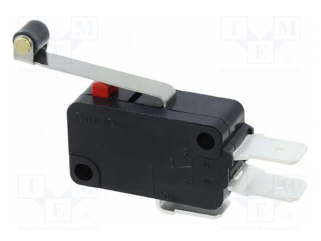 Microswitch SNAP ACTION; with lever (with roller); SPDT; Pos: 2