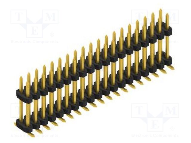 Connector: pin strips; pin header; male; PIN: 38; 2mm; SMT; 2x19