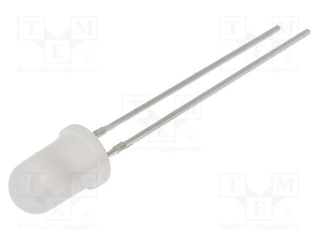 LED; red; 5mm; 750÷1120mcd; 60°; Front: convex; 12VDC; Pitch: 2.54mm