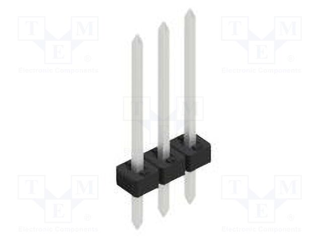 Connector: pin strips; pin header; male; PIN: 3; 2mm; THT; 1x3; 100V