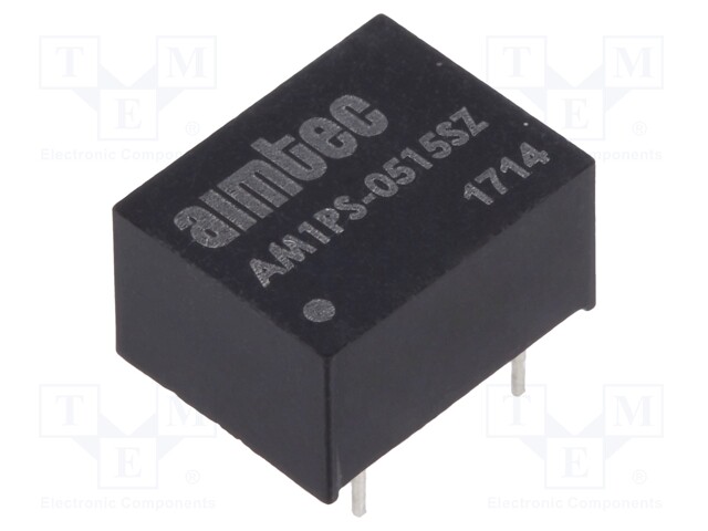 Converter: DC/DC; 1W; Uin: 4.5÷5.5V; 15VDC; Iout: 67mA; DIP8; 1.8g