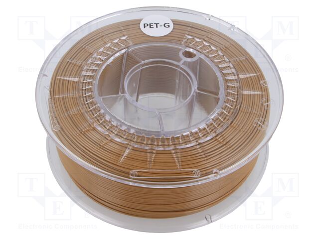 Filament: PET-G; Ø: 1.75mm; light-brown; 220÷250°C; 1kg