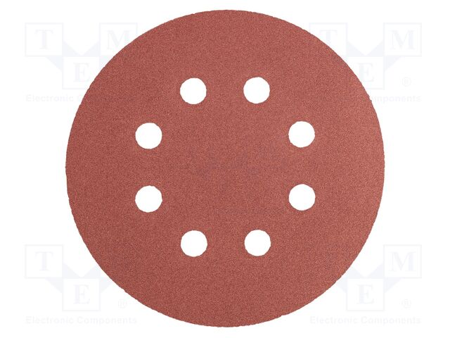 Cleaning cloth: sandpaper; Granularity: 240; Mounting: bur; Ø125mm