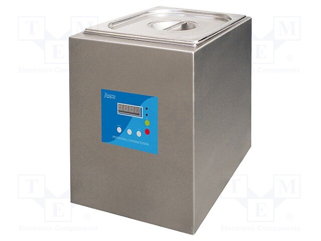 Ultrasonic washer; 240x300x200mm; 12l; 200W; 20÷80°C; 230VAC