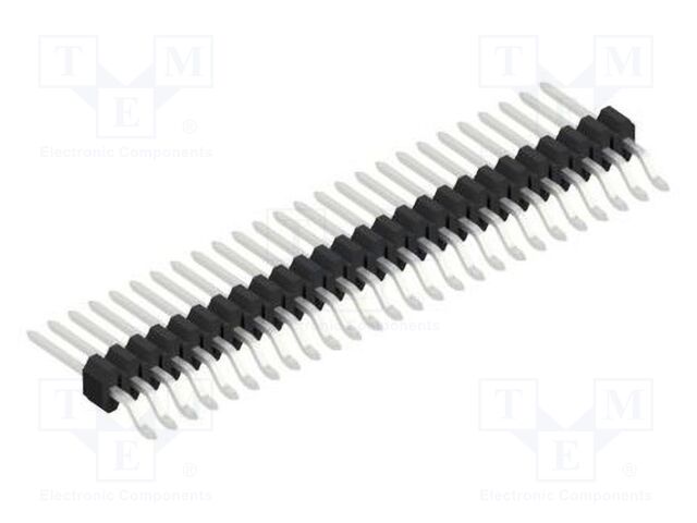 Connector: pin strips; pin header; male; PIN: 26; 1.27mm; SMT; 1x26