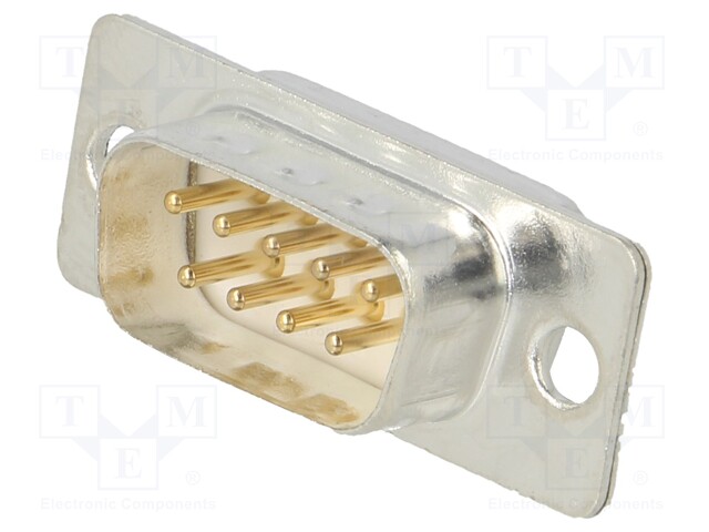 D-Sub; PIN: 9; plug; male; for cable; soldering