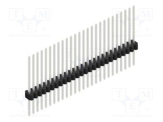 Connector: pin strips; pin header; male; PIN: 26; 1.27mm; THT; 1x26
