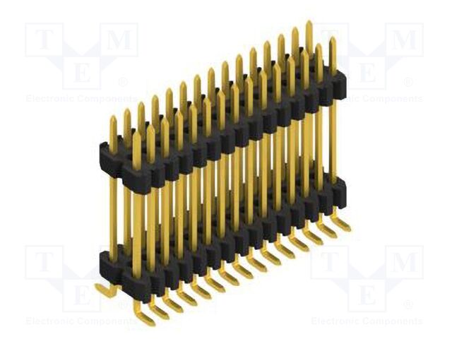 Connector: pin strips; pin header; male; PIN: 30; 1.27mm; SMT; 2x15
