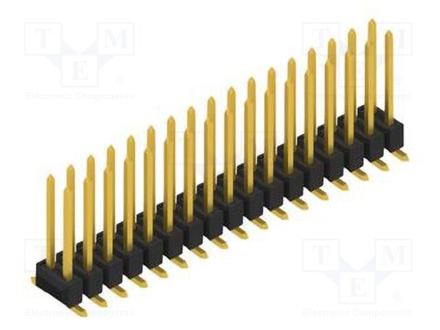 Connector: pin strips; pin header; male; PIN: 34; 2.54mm; SMT; 2x17