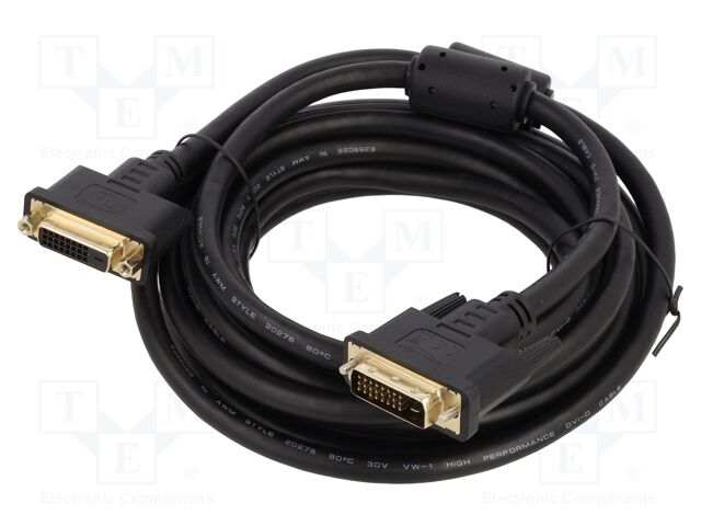 Cable; DVI-D (24+1) socket,DVI-D (24+1) plug; single link