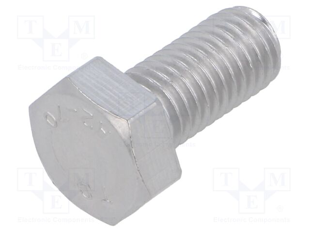 Screw; M12x25; 1.75; Head: hexagonal; A2 stainless steel; DIN 933
