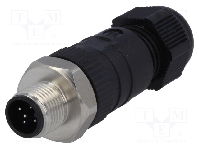 Plug; M12; PIN: 5; male; A code-DeviceNet / CANopen; for cable