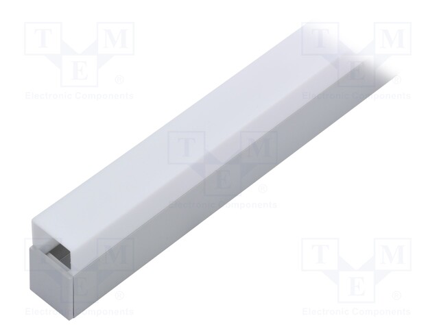 Profiles for LED modules; white; surface; natural; L: 1m; anodized