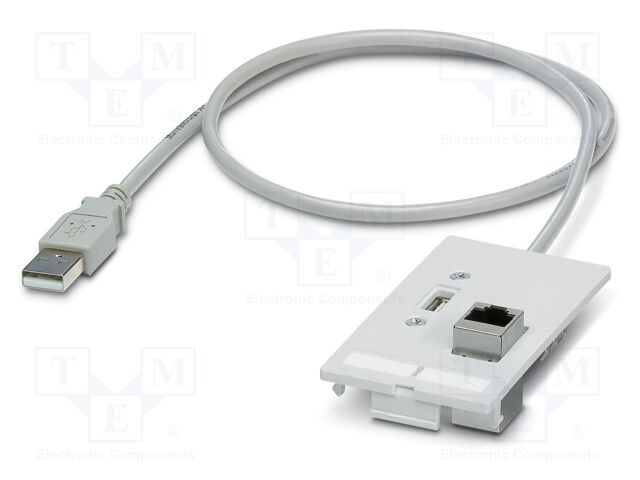 Front plate, 100 Mbps, CAT5e