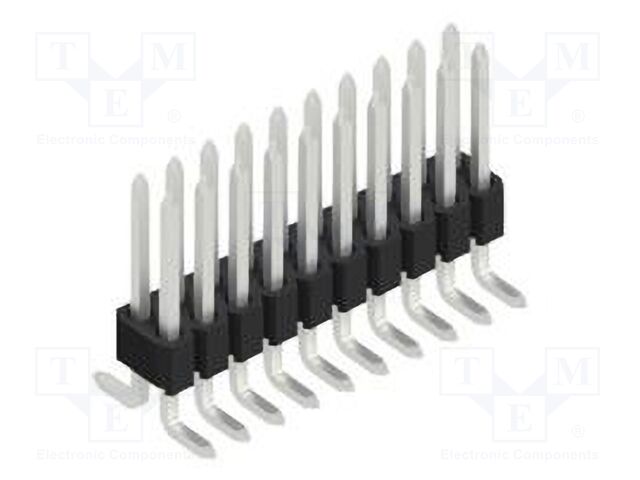 Connector: pin strips; pin header; male; PIN: 20; 1.27mm; SMT; 2x10