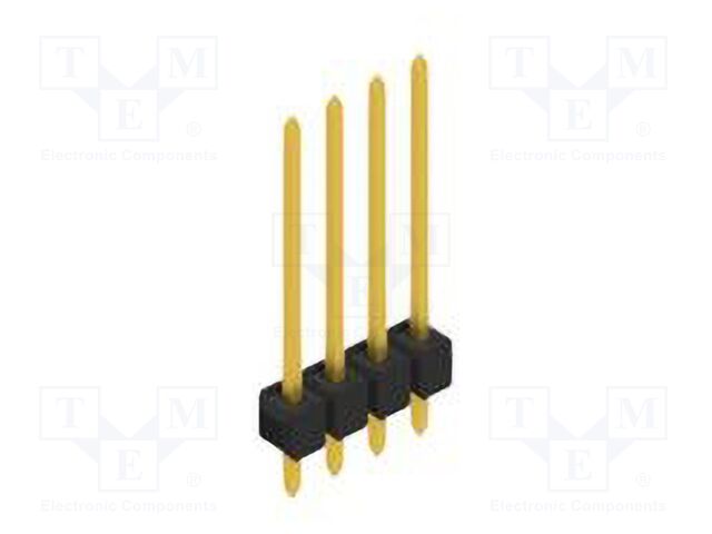 Connector: pin strips; pin header; male; PIN: 4; 2.54mm; THT; 1x4