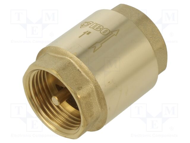 Check valve; G 1" internal; 16bar; brass; Medium: water