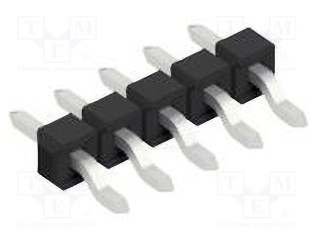 Connector: pin strips; pin header; male; PIN: 5; 2.54mm; SMT; 1x5