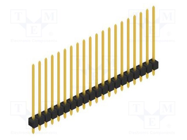 Connector: pin strips; pin header; male; PIN: 20; 2.54mm; THT; 1x20