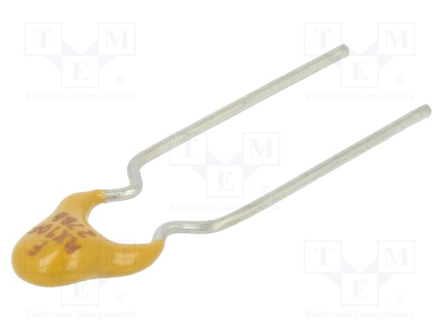 Fuse: PTC polymer; 100mA; Imax: 40A; THT; reel,tape