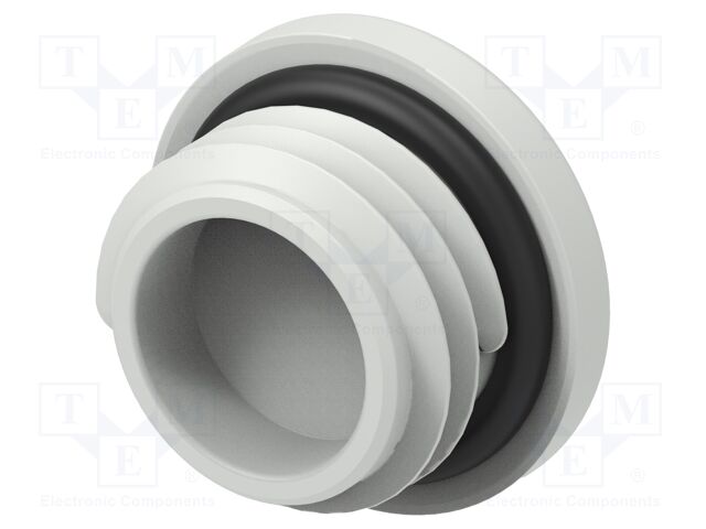 Stopper; polyamide; light grey; IP68; Entrelec; Gland: M12; 6mm