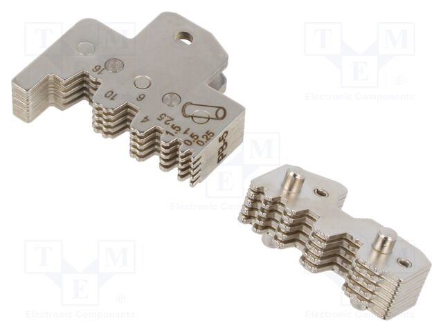 Crimping jaws; non-insulated solder sleeves; 0.25÷16mm2