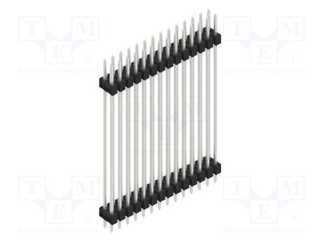 Connector: pin strips; pin header; male; PIN: 28; 2.54mm; THT; 2x14