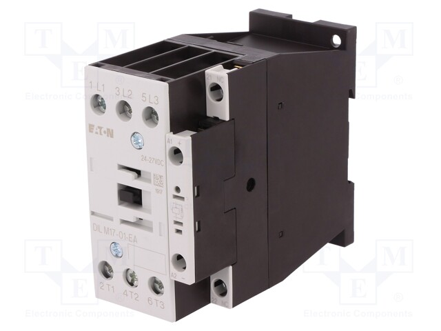 Contactor: 3-pole; NO x3; Auxiliary contacts: NC; 24VDC; 17A; 690V