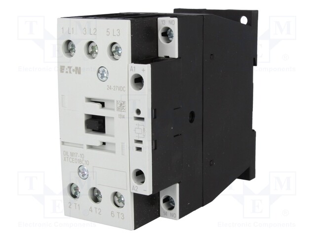 Contactor: 3-pole; NO x3; Auxiliary contacts: NO; 24VDC; 17A; 690V