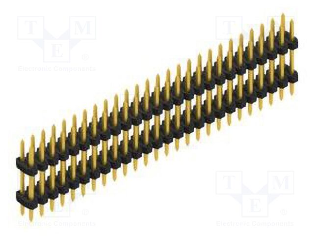 Connector: pin strips; pin header; male; PIN: 52; 2mm; THT; 2x26