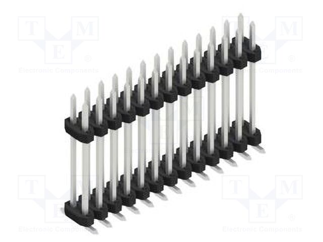 Connector: pin strips; pin header; male; PIN: 26; 2mm; SMT; 2x13