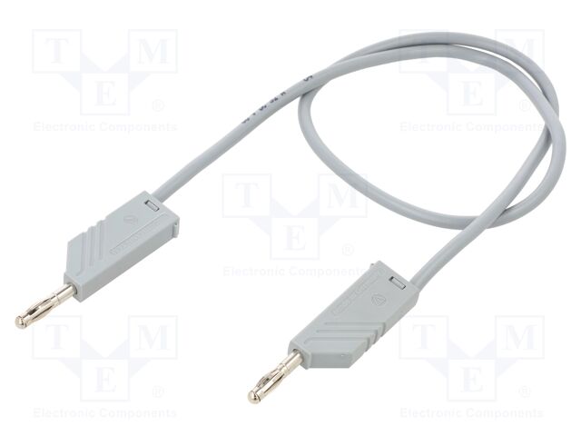 Test lead; 60VDC; 30VAC; 32A; Len: 0.5m; white; Material: brass