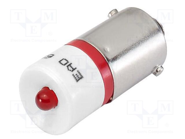 LED lamp; red; BA9S; 110VDC; 110VAC; No.of diodes: 4