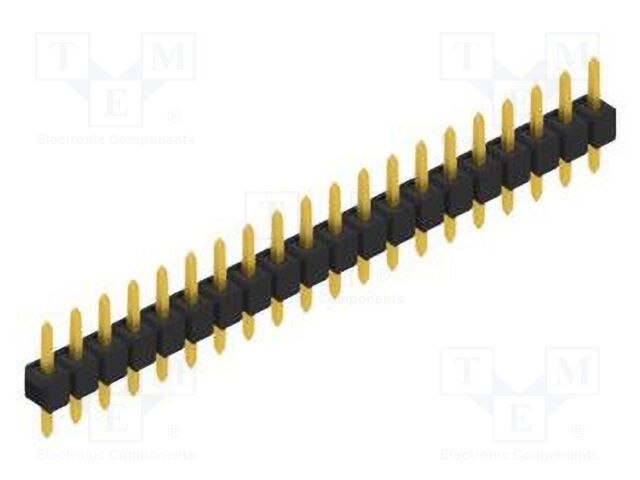 Connector: pin strips; pin header; male; PIN: 20; 2.54mm; THT; 1x20