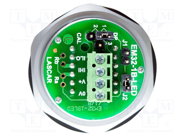 Panel; LED 3,5 digit 8mm; VDC: 0÷200mV; 38x15mm; Ø32.5mm