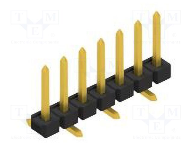 Connector: pin strips; pin header; male; PIN: 7; 2.54mm; SMT; 1x7