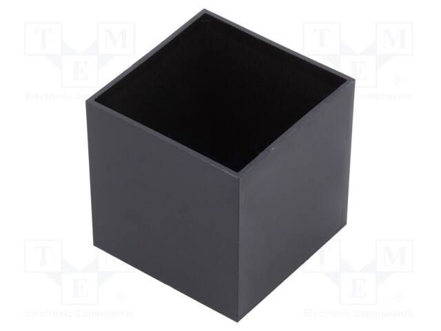 Enclosure: designed for potting; X: 38.8mm; Y: 38.8mm; Z: 39mm; ABS