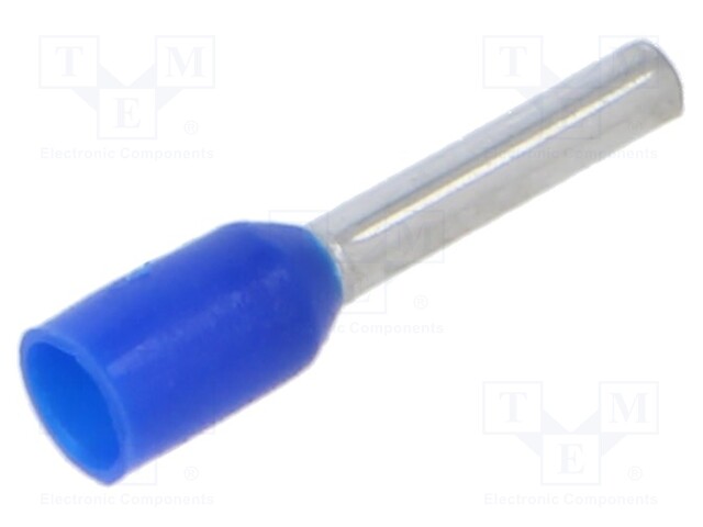 Tip: bootlace ferrule; insulated; copper; 0.75mm2; 8mm; tinned