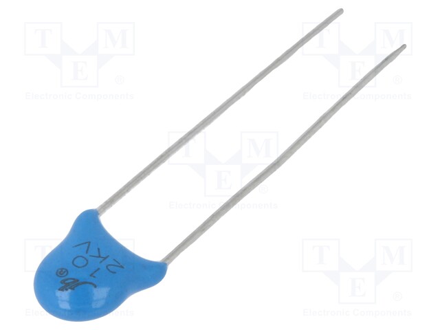 Capacitor: ceramic; 10pF; 2kVDC; UJ; ±10%; 5mm