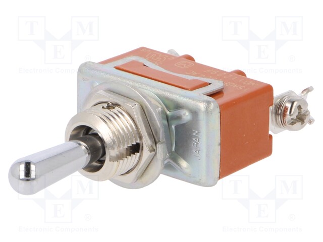 Switch: toggle; Pos: 3; SP3T; ON-OFF-ON; 15A/250VAC; 15A/30VDC