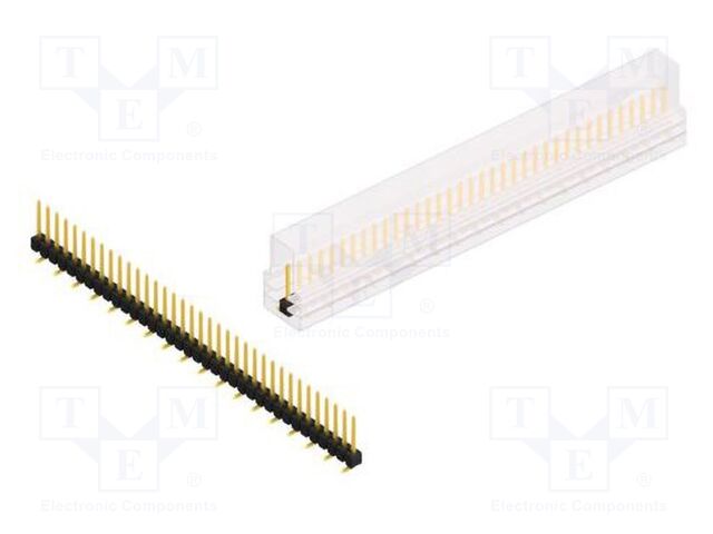 Connector: pin strips; pin header; male; PIN: 36; 2.54mm; SMT; 1x36