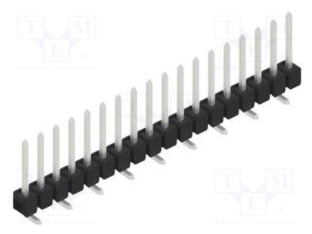 Connector: pin strips; pin header; male; PIN: 18; 2.54mm; SMT; 1x18