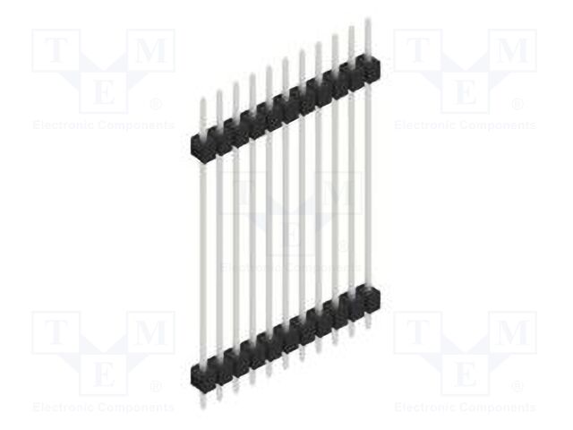 Connector: pin strips; pin header; male; PIN: 11; 2.54mm; THT; 1x11