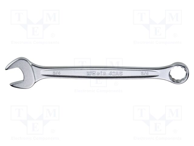 Wrench: combination spanner; 3/4"; Overall len: 233mm; 42AS