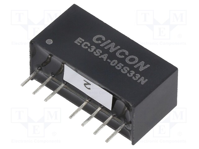 Converter: DC/DC; 3W; Uin: 4.5÷9V; Uout: 3.3VDC; Iout: 0÷700mA; SIP8