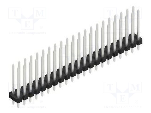 Connector: pin strips; pin header; male; PIN: 42; 2.54mm; THT; 2x21