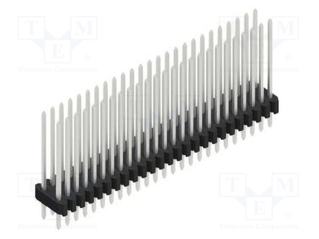 Connector: pin strips; pin header; male; PIN: 50; 1.27mm; THT; 2x25